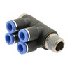 IQS 4-Way Distributor Multiple Distributor with Male Thread R 1/2