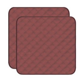 RIQINXIN Waterproof Bedwetting Cushion, For Nursing and Excretion Care, Wheelchair Seat Cover, Breathable, Absorbent, Waterproof, For Elderly, Cotton, 20.9 x 21.7 inches (53 x 55 cm), Set of 2