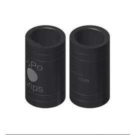 Bowlerstore Products JoPo Power Oval/Oval Dots Finger Insert Black- Pack of 2 3/4