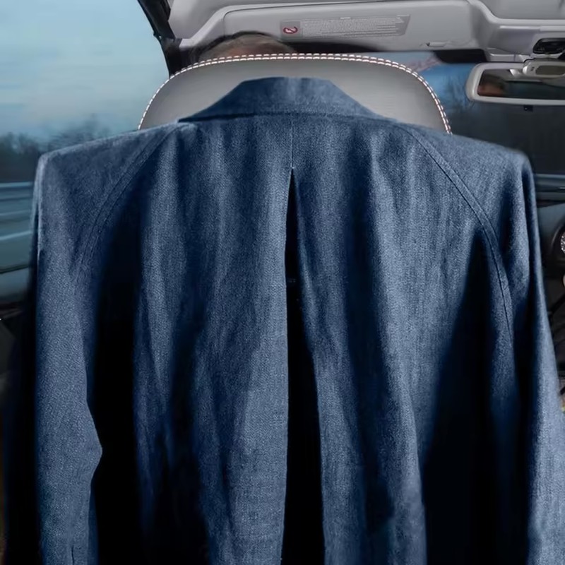 Universal Stainless Steel Car Headrest Coat Hanger for Jackets &
