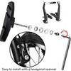 TUHDWJ 2 Pairs V Bike Brake Pads, 70mm V Brake