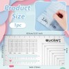 OLYCRAFT Rivets Placement Template Zip Ruler 2.5 mm Hole Clear