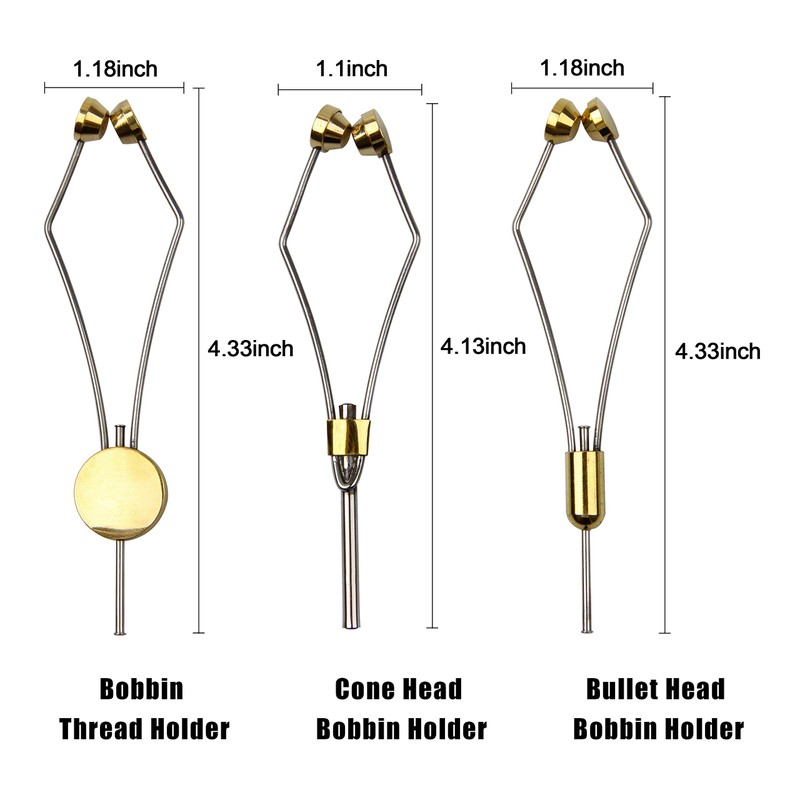 Fly Fishing Tying Tool Kit Including with Bobbin Finisher Scissors