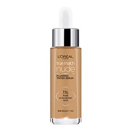 L'Oréal Paris True Match Sérum Rellenador con Color, Base de Maquillaje en Sérum con Ácido Hialurónico, Tono 5-6 Medium Tan, 30ml