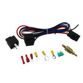 RADREPLA 175-185 Degree Electric Cooling Fan Thermostat Kit & Module Wiring Relays Wiring New Thermostat Temp Control Switch Electric Radiator Cooling Fan Relay Kit