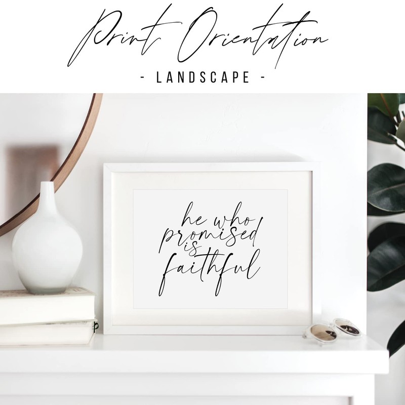 He Who Promised Is Faithful Print, UNFRAMED