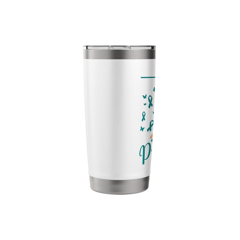 PCOS Awareness Month Warrior Princess Ovary Syndrome Stainless Steel Insulated