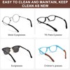 4 Pairs Anti-Slip Glasses Ear Grips - Soft Knitted Cotton