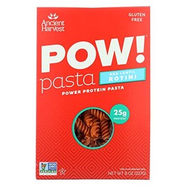 Ancient Harvest Pasta - Supergrain - Red Lentil and Quinoa Rotelle - Gluten Free - 8 oz - case of 6 - - Gluten Free - - - -
