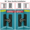 Ctyjia 1PCS 90 Degree Security Gate Latch, Luminous Barn Door