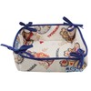 Traditional Portuguese Bread Basket - Handcrafted Cotton-Polyester Blend, 9" x
