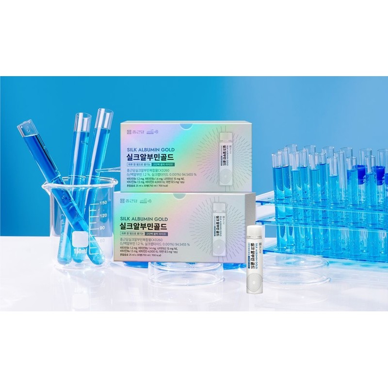 Chong Kun Dang Silk Albumin Gold 1 box 30 bottles