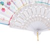 QIRMIZI 30 PACK Fabric Folding Handheld Fans, Perfect for Weddings,