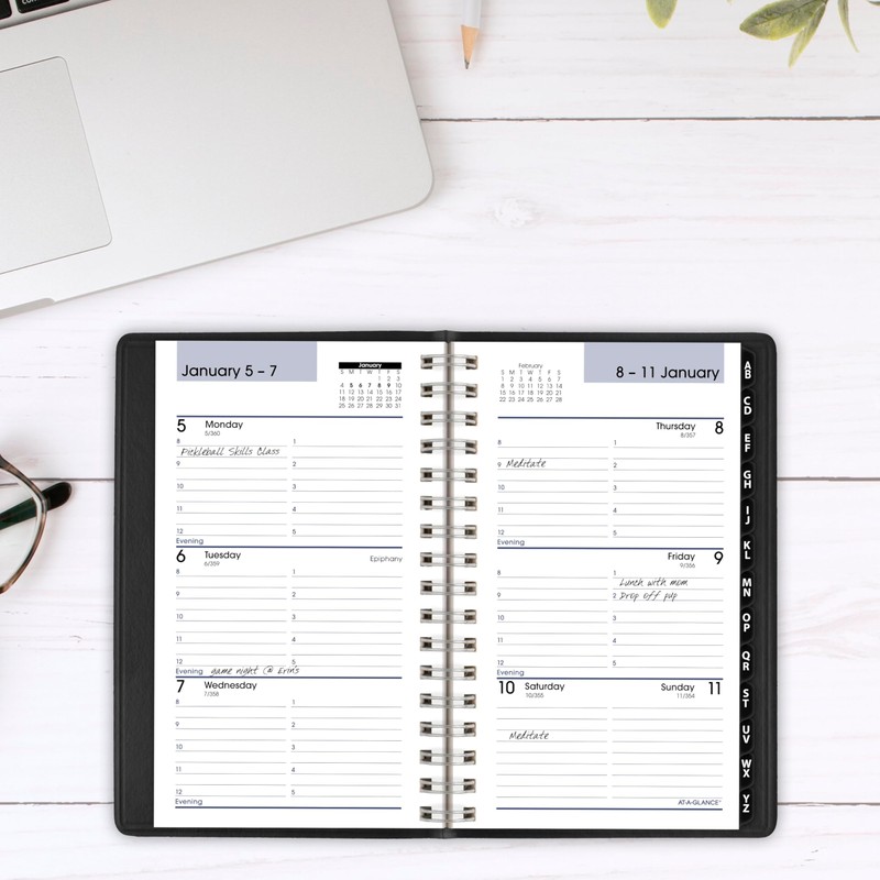 AT-A-GLANCE 2026 Planner, Weekly, 3-1/2 x 6", Pocket Size, Hourly,