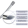 LEEFE PVC Smooth Shower Hose Flexible Anti-Kink Handheld Shower Head