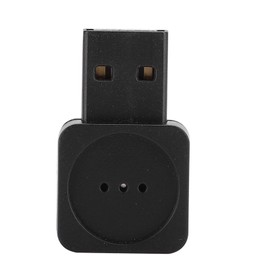 ABS Black Lightweight High Performance Sensitivity Mini Compact USB Computer Wireless External Sound Card Microphone