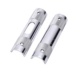 1'' to 1-1/4'' Handlebar Riser Clamp Adapter Fit Harley Dyna Road Glide Road King (Chrome)