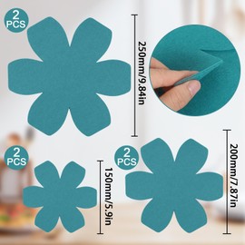 UVVRUR Pack of 6 Pan Protectors Felt Pan Protectors to Protect Against Pan Protectors Scratches Heat Resistant 3 Different Sizes for Pans Pots Bowls Kitchen Utensils (Blue)