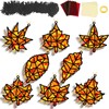 32 Sets Fall Maple Leaf Suncatchers Craft Kit DIY Window