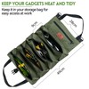 Tool Roll Bag, Canvas Wrench Tool Bag, Multi-Purpose Roll Bag