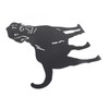 Metal Dog Statue Garden Stake Labrador Silhouette Animal Sculpture for