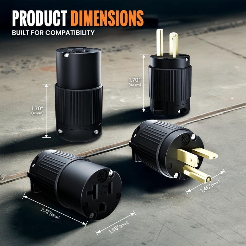 Journeyman-Pro 520CV 20 Amp 120-125 Volt, NEMA 5-20R, 2Pole 3Wire,