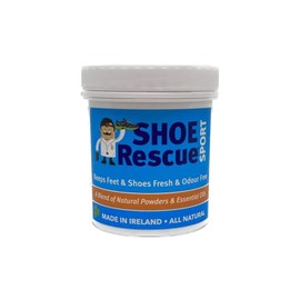 Shoe and Foot Powder 100g - Foot Odour Remover and Eliminator - Developed by a Registered Podiatrist, Shoe Rescue is a completely natural means to eliminate smelly shoes and feet.