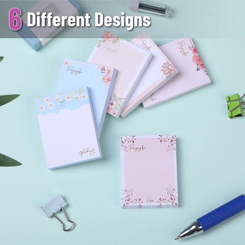Mr. Pen- Sticky Notes, 1.5"x 2", 6 Pads, 60 Sheets,