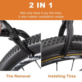 BIKE HAND Bike Tire Levers Bike Tire Pliers, Labor-Saving Bicycle Tyre Remover Clamp with Non-Slip Grip, Convenience Road Mountain Bike Tire Changer