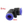 5Pcs Air Pneumatic 10mm L Shaped Push In Elbow Connector