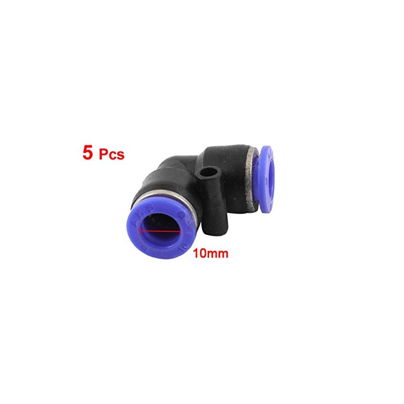 5Pcs Air Pneumatic 10mm L Shaped Push In Elbow Connector