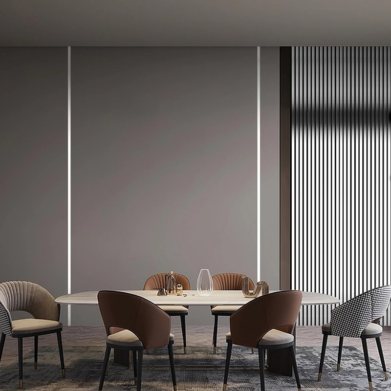 Taaizau Silver Metalized Mirror-Like Finish Molding Trim, Peel and Stick