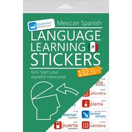 VocabularyStickers com Mexican Spanish Language Stickers