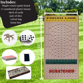 Horseracing Gametop, Maple, 2-20 players