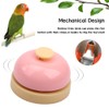 DQITJ 4 Pcs Bird Bell Toy Stainless Steel Training Bell