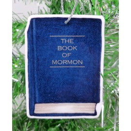 Mormon Missionaries and Book of Mormon Christmas Ornament Set