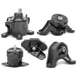 A-Premium Set of 5 Engine Motor Mount and Transmission Mount Set Compatible with Honda Accord 2008-2012 & Acura TSX 2009-2014, L4 2.4L, Manual Transmission