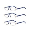 TERAISE 3PCS unbreakable Reading Glasses for Men Women, Full frame