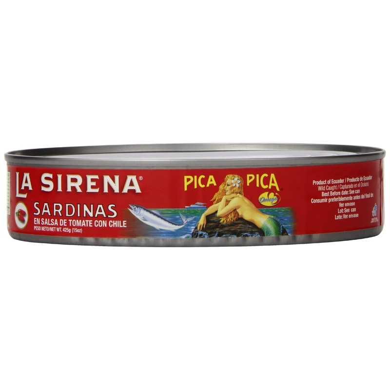La Sirena Sardines Pica Pica in Oval Can, 15 oz