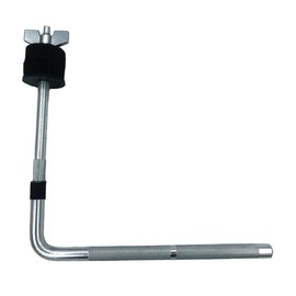 TUOREN Cymbal Boom Arm with Bass Drum Hoop Mount Clamp, Cymbal Holder Clamp with L-Shaped Long Boom Attachment Cymbal L-Arm Rod Cymbal Mounting Clamp for Drum Set Extension Accessories