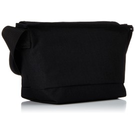 Manhattan Portage MP1605JRFZP Genuine Nylon Messenger Bag JR Flap Zipper Pocket, Black, Black