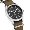 GOLDEN HOUR Men's Nylon Slip-Thru Strap Watch with Military Time