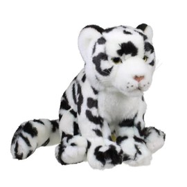 WWF WWF00045 Plush Collection (World Wide Fund for Nature) Plush Snow Leopard Soft, Realistically Designed Plush Toy, Approx. 19 cm Tall and Wonderfully Soft, White