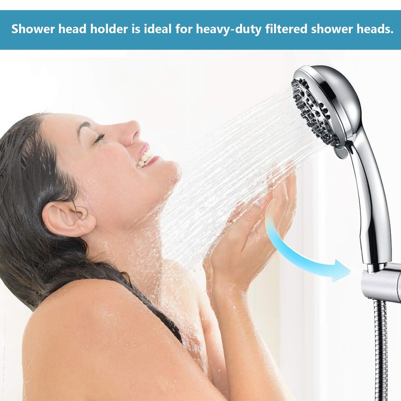 LIAMGUS Shower Head Holder, Shower Head Holder Replacement, Adjustable Shower