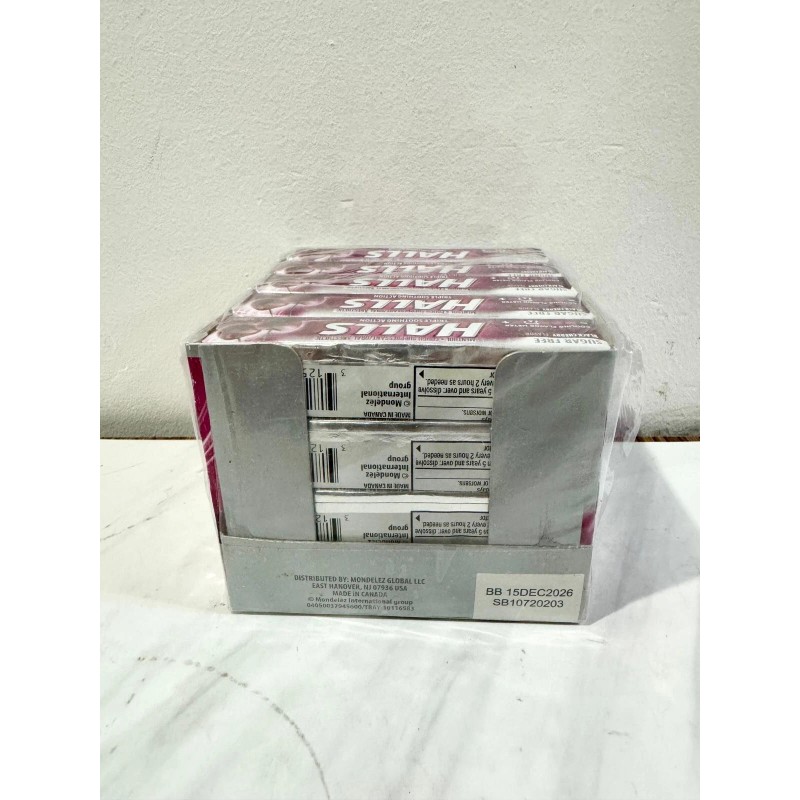 Halls Black Cherry Sugar Free Cough Drops - 180 Drops