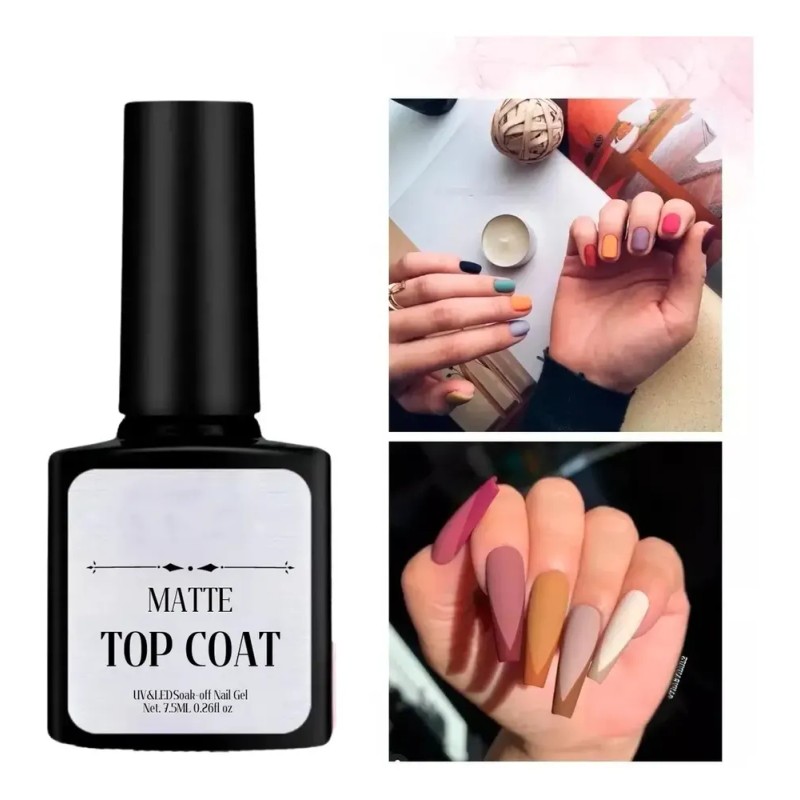 Kit Base Coat top Coat top Matte Para Polygel Esmalte