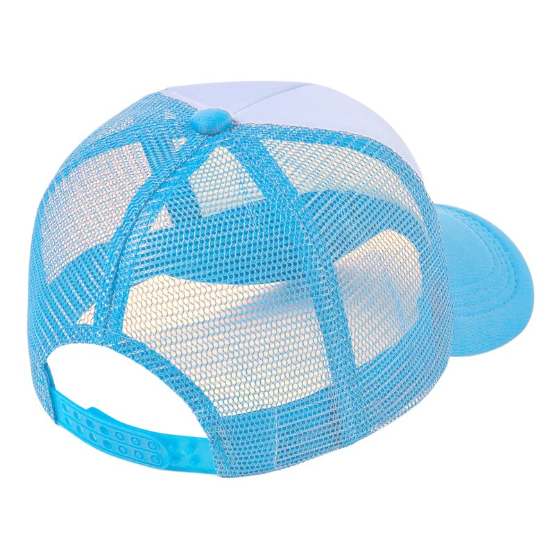lycycse Sombrero de cara sonriente para mujer, de malla, neón,