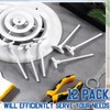 Wonderjune 12 Pcs Round Ceiling Diffuser Plastic Key Handle, Vent