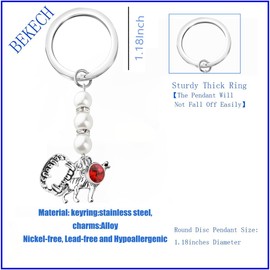 BEKECH Vampire Inspired Keychain Purse Charms Key Ring Movie Lover Gift Horror Film Fan Gift for Vampire Enthusiast (silver)