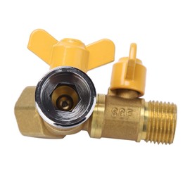 G1/2 Brass Garden Irrigation 2 Way Y Hose Splitter Double Tap Hose Adapter Dual Faucet Connector